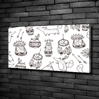 Bild auf leinwand Indische Eulen