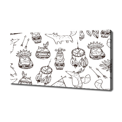 Bild auf leinwand Indische Eulen