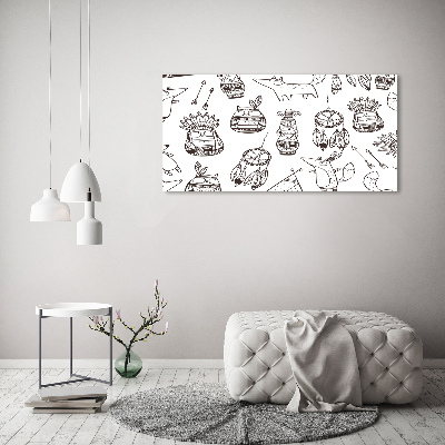 Bild auf leinwand Indische Eulen