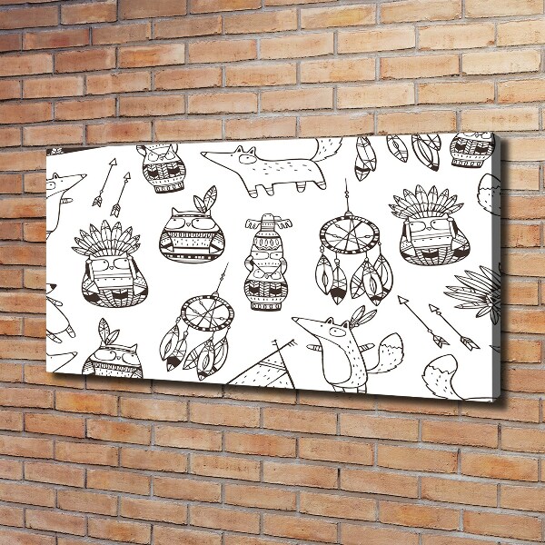 Bild auf leinwand Indische Eulen