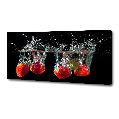 Wandbild Erdbeeren unter Wasser