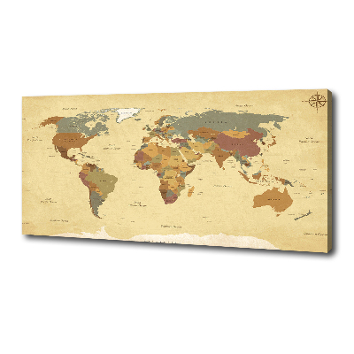 Wandbild Politische Karte