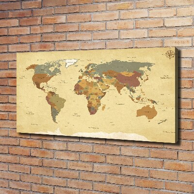 Wandbild Politische Karte