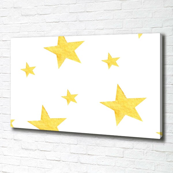 Bild auf leinwand Gelbe Sterne