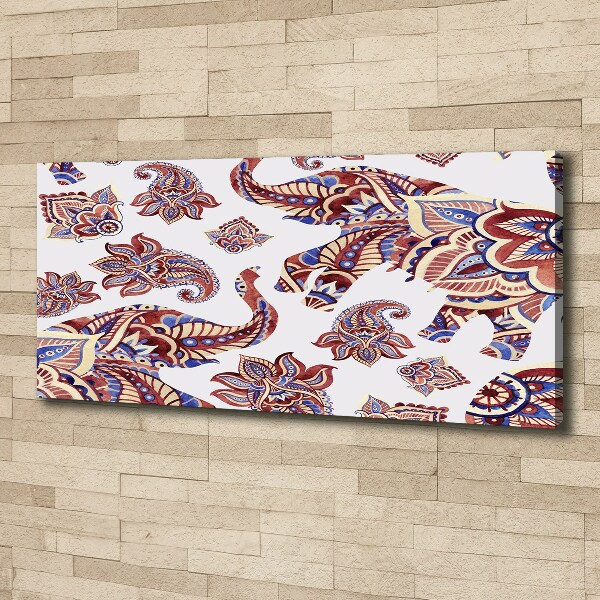 Wandbild Elefantenornamente