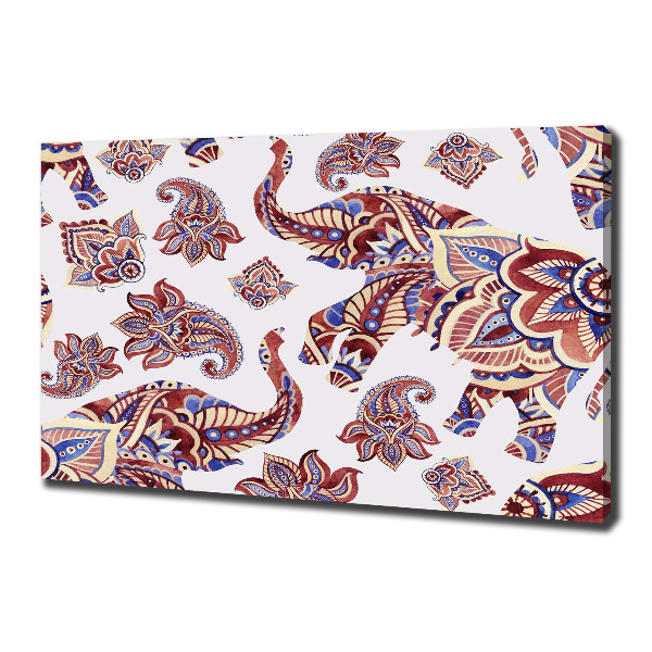 Wandbild Elefantenornamente