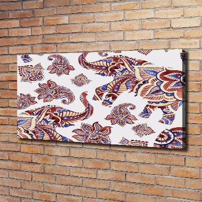 Wandbild Elefantenornamente