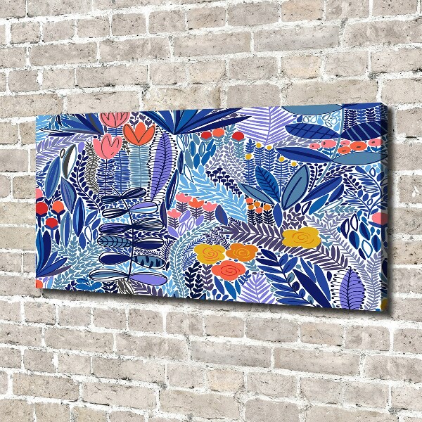 Bild auf leinwand Blumenmuster