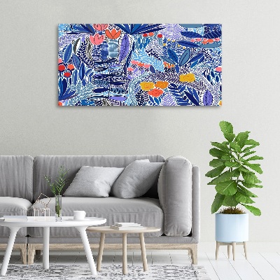 Bild auf leinwand Blumenmuster