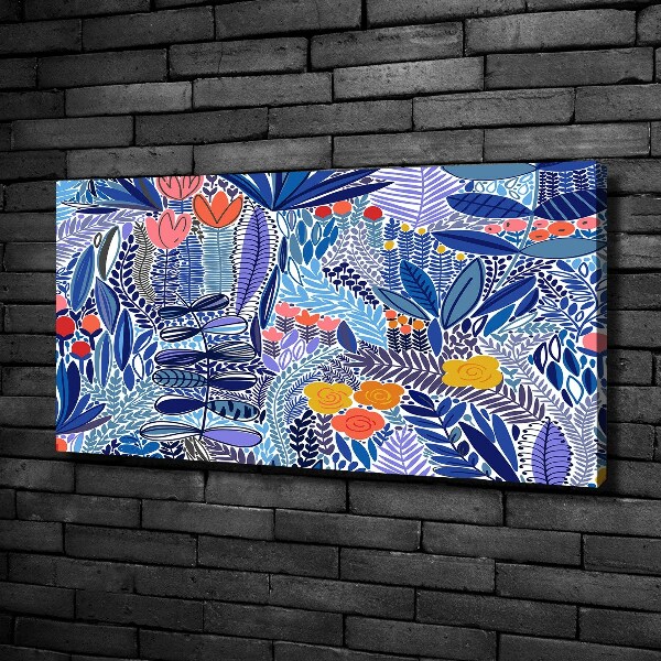 Bild auf leinwand Blumenmuster