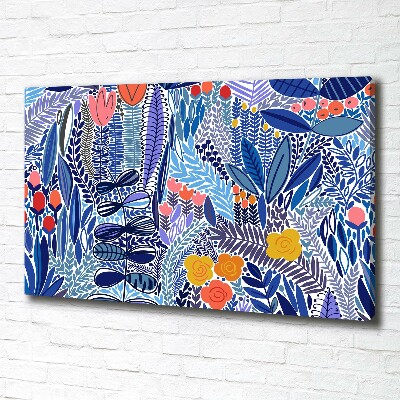 Bild auf leinwand Blumenmuster