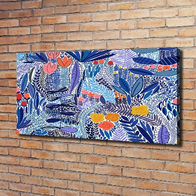 Bild auf leinwand Blumenmuster