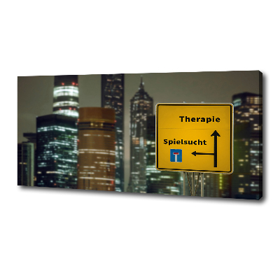 Bild auf leinwand Therapie in der Stadt