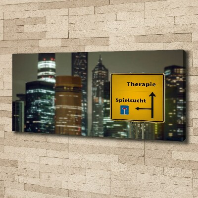 Bild auf leinwand Therapie in der Stadt