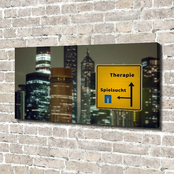 Bild auf leinwand Therapie in der Stadt