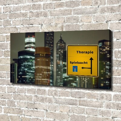 Bild auf leinwand Therapie in der Stadt