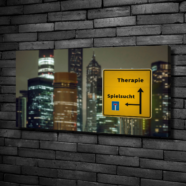 Bild auf leinwand Therapie in der Stadt