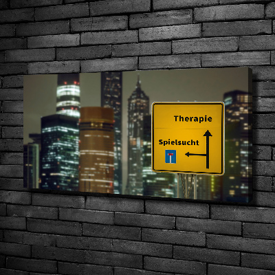 Bild auf leinwand Therapie in der Stadt