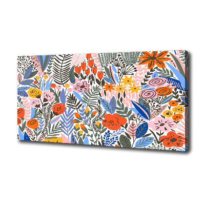Bild auf leinwand Blumenmuster