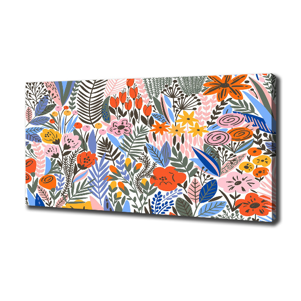 Bild auf leinwand Blumenmuster