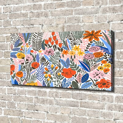 Bild auf leinwand Blumenmuster