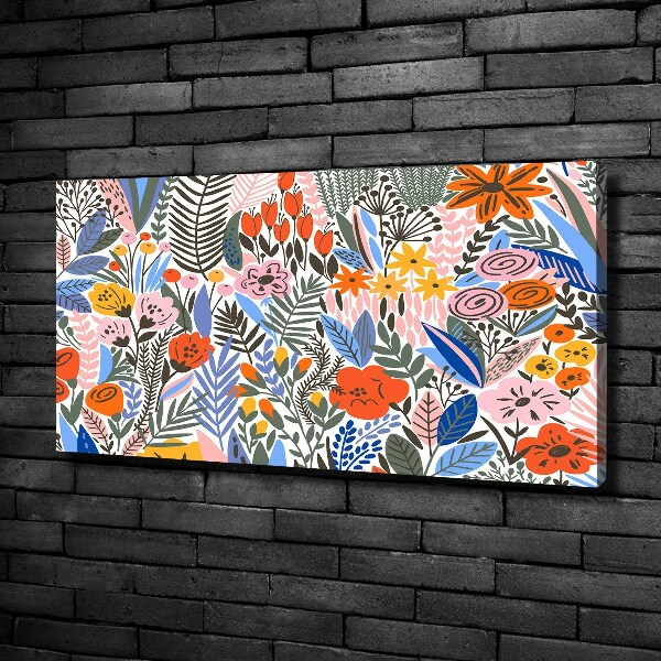 Bild auf leinwand Blumenmuster