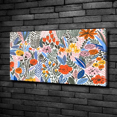 Bild auf leinwand Blumenmuster