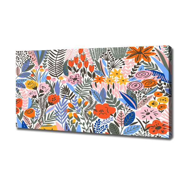 Bild auf leinwand Blumenmuster