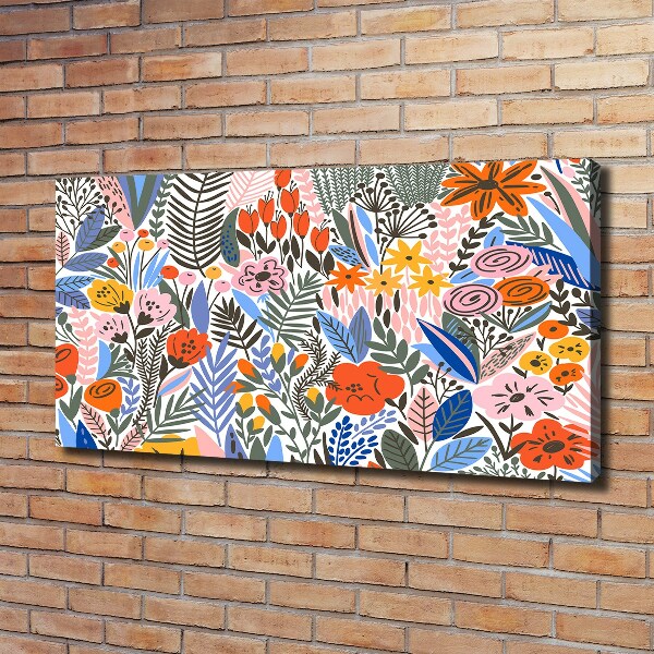 Bild auf leinwand Blumenmuster