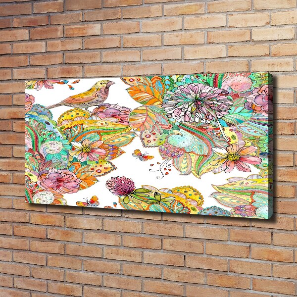 Fotobild Vogel und Ornamente