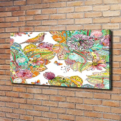 Fotobild Vogel und Ornamente