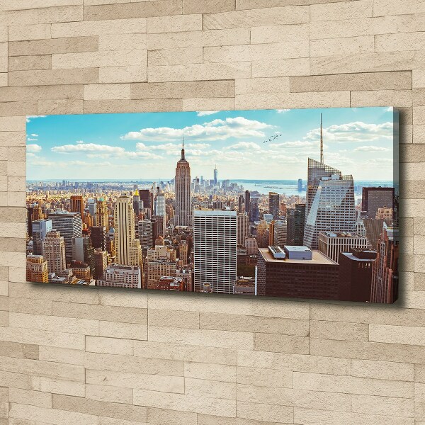 Bild auf leinwand New York aus der Vogelperspektive