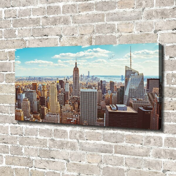 Bild auf leinwand New York aus der Vogelperspektive