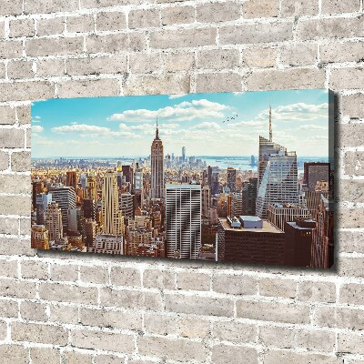 Bild auf leinwand New York aus der Vogelperspektive