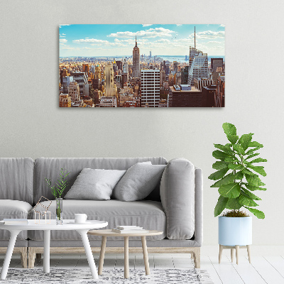 Bild auf leinwand New York aus der Vogelperspektive
