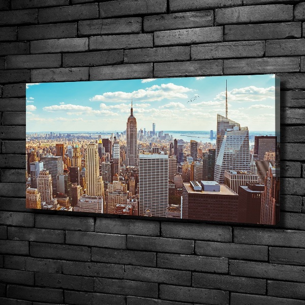Bild auf leinwand New York aus der Vogelperspektive