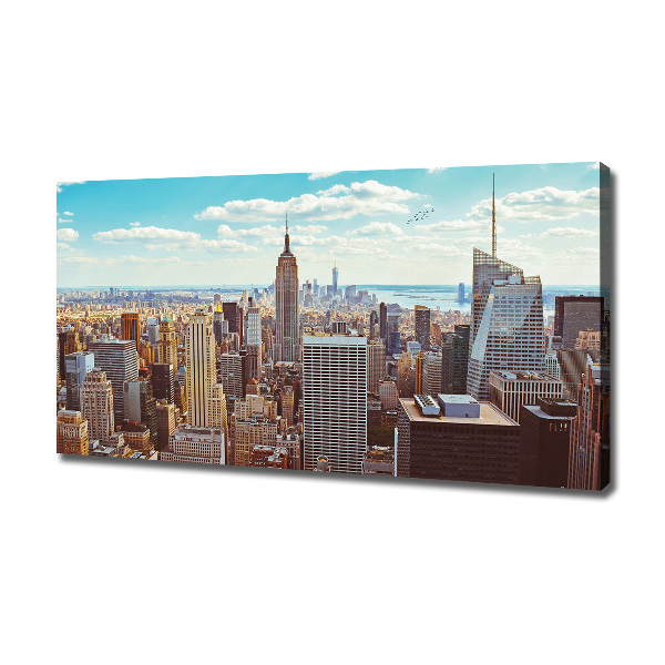 Bild auf leinwand New York aus der Vogelperspektive