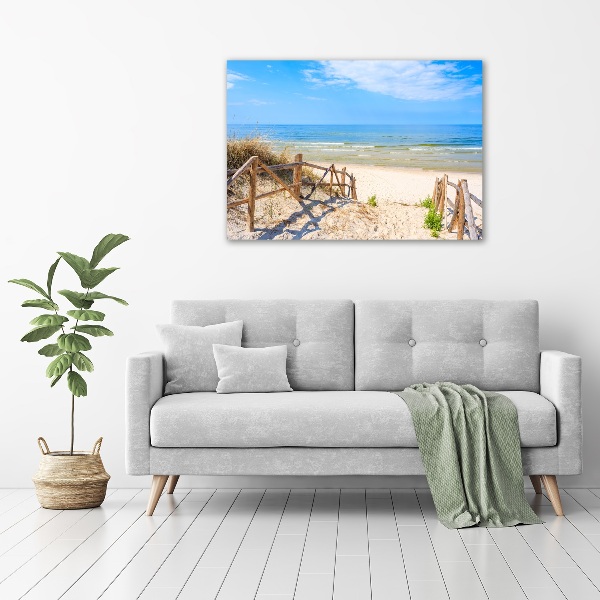 Wandbild Zugang zum Strand