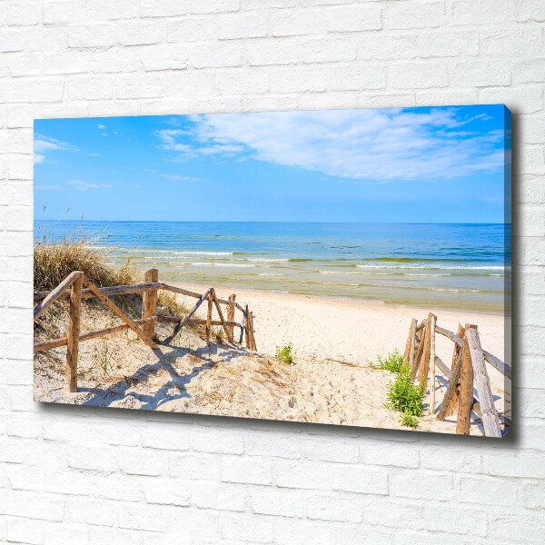 Wandbild Zugang zum Strand