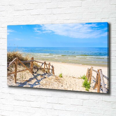 Wandbild Zugang zum Strand