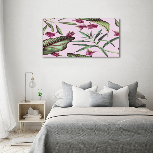 Bild auf leinwand Tropische Blumen