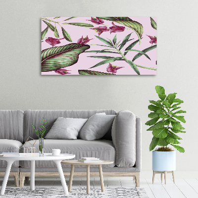 Bild auf leinwand Tropische Blumen