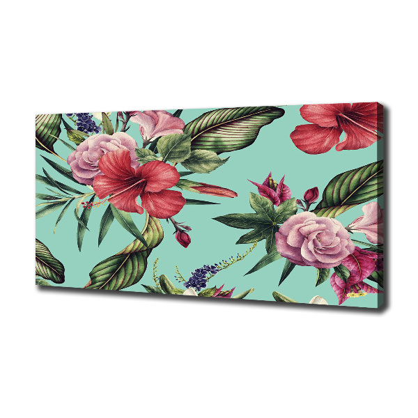 Wandbild Tropische Blumen