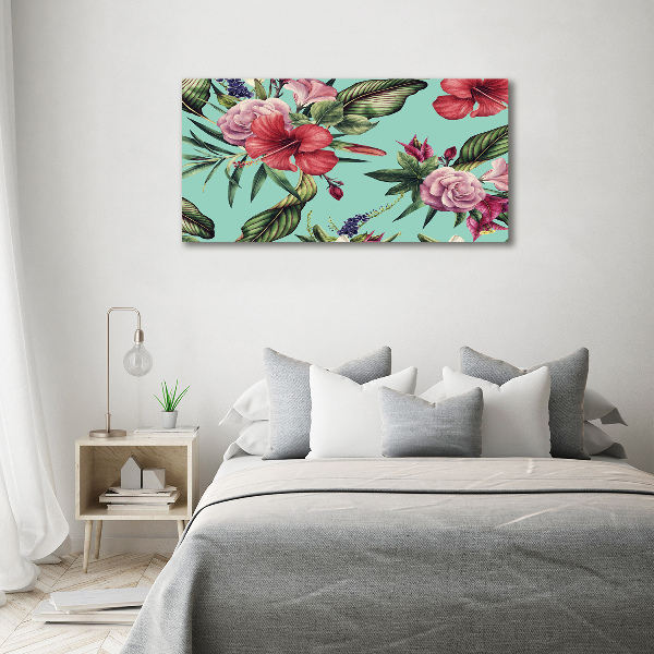 Wandbild Tropische Blumen