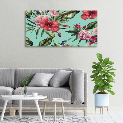 Wandbild Tropische Blumen