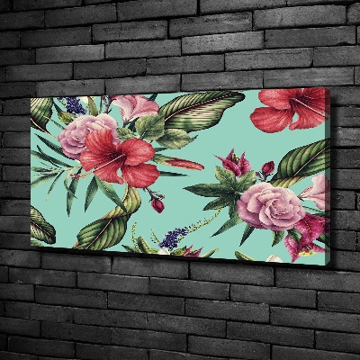 Wandbild Tropische Blumen