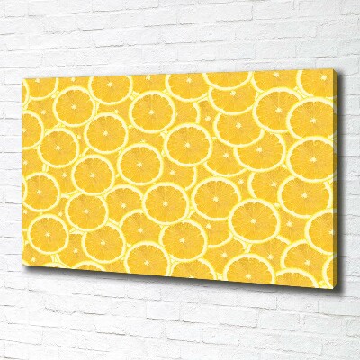 Bild auf leinwand Zitronenscheiben