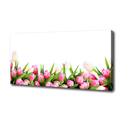 Wandbild Rosa Tulpen