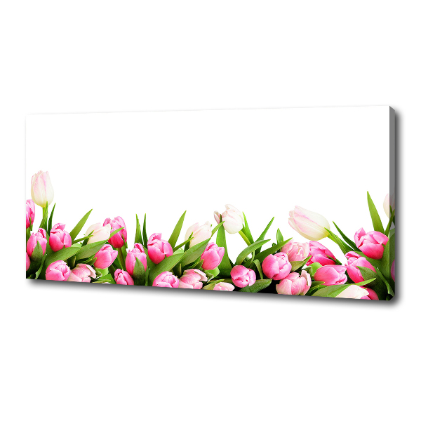 Wandbild Rosa Tulpen