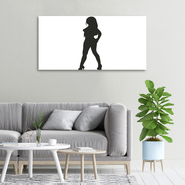 Wandbild Silhouette einer Frau